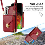 Custodia per telefono a portafoglio con scheda hardware con cerniera, For Samsung Galaxy S21 5G, For Samsung Galaxy S21 Ultra 5G, For Samsung Galaxy S20, For Samsung Galaxy S20+