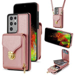 Custodia per telefono a portafoglio con scheda hardware con cerniera, For Samsung Galaxy S21 5G, For Samsung Galaxy S21 Ultra 5G, For Samsung Galaxy S20, For Samsung Galaxy S20+