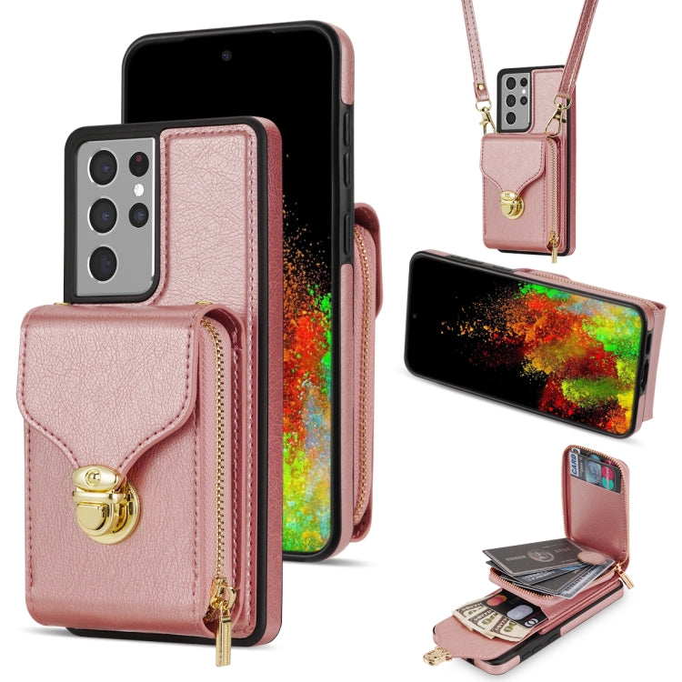 Custodia per telefono a portafoglio con scheda hardware con cerniera, For Samsung Galaxy S21 5G, For Samsung Galaxy S21 Ultra 5G, For Samsung Galaxy S20, For Samsung Galaxy S20+