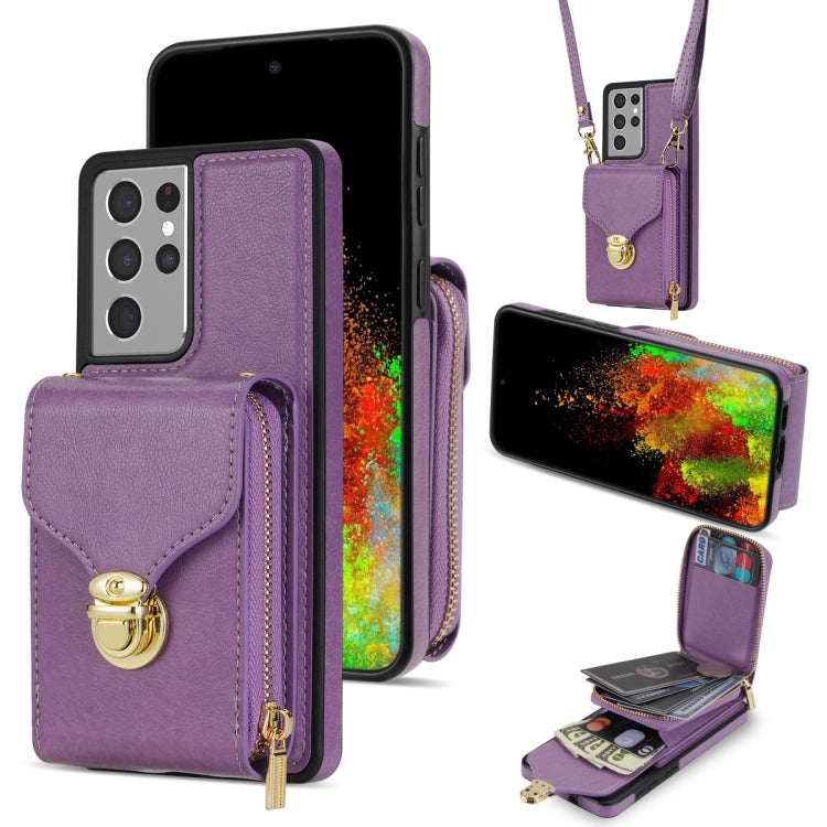 Custodia per telefono a portafoglio con scheda hardware con cerniera, For Samsung Galaxy S21 5G, For Samsung Galaxy S21 Ultra 5G, For Samsung Galaxy S20, For Samsung Galaxy S20+