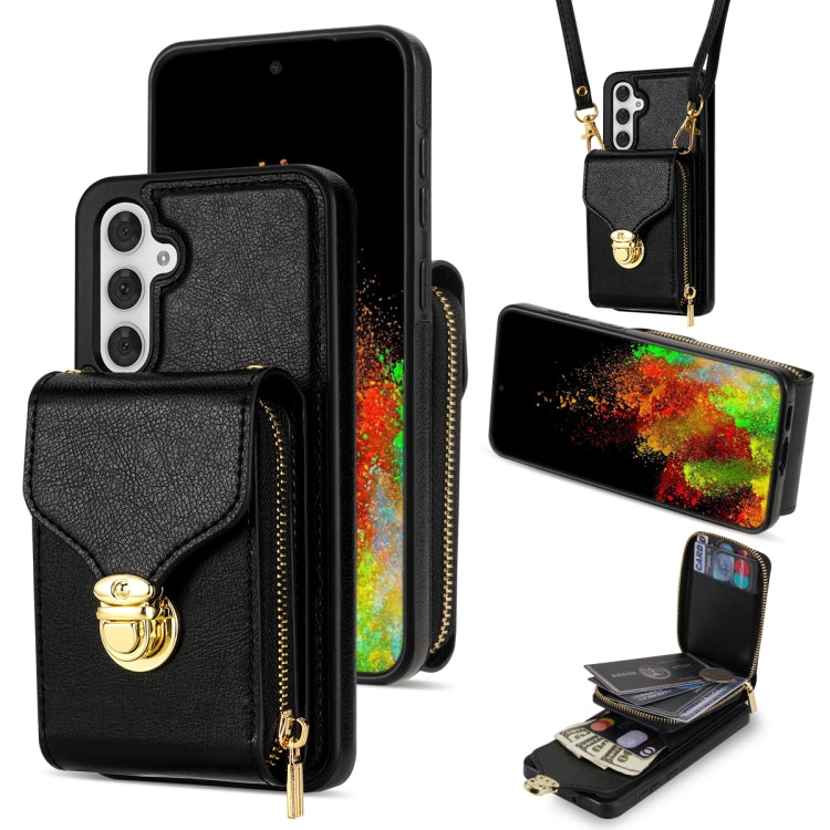 Custodia per telefono a portafoglio con scheda hardware con cerniera, For Samsung Galaxy A14 5G / 4G, For Samsung Galaxy A53 5G, For Samsung Galaxy A52 5G / 4G, For Samsung Galaxy A13 5G / 4G