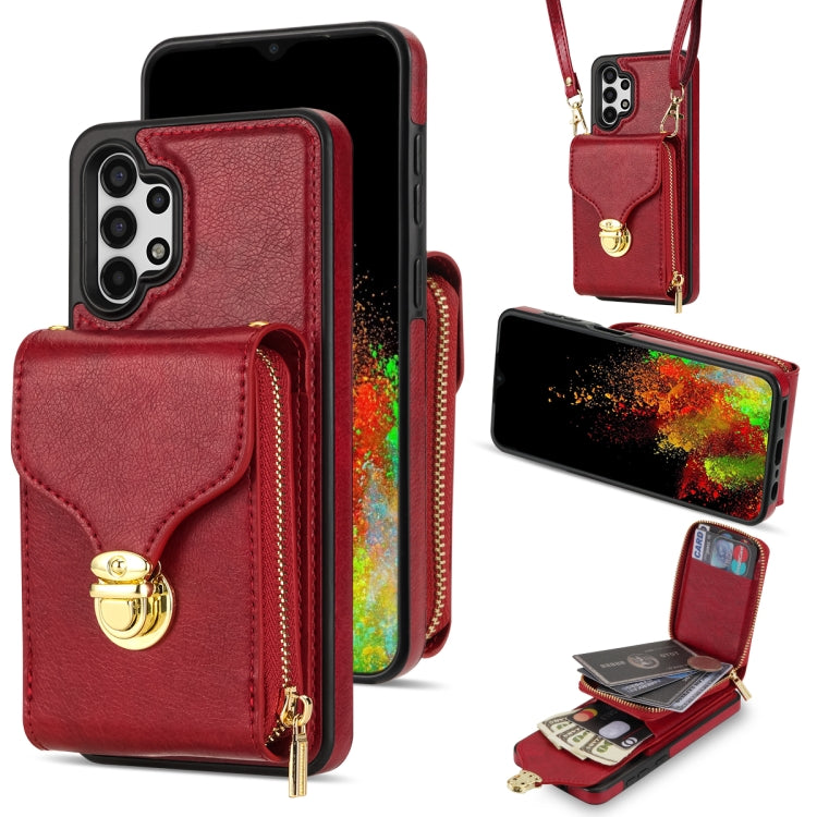 Custodia per telefono a portafoglio con scheda hardware con cerniera, For Samsung Galaxy A14 5G / 4G, For Samsung Galaxy A53 5G, For Samsung Galaxy A52 5G / 4G, For Samsung Galaxy A13 5G / 4G