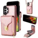 Custodia per telefono a portafoglio con scheda hardware con cerniera, For Samsung Galaxy A14 5G / 4G, For Samsung Galaxy A53 5G, For Samsung Galaxy A52 5G / 4G, For Samsung Galaxy A13 5G / 4G