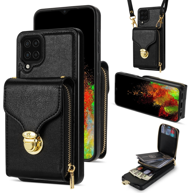 Custodia per telefono a portafoglio con scheda hardware con cerniera, For Samsung Galaxy A12 5G