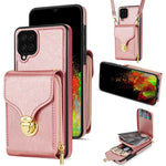 Custodia per telefono a portafoglio con scheda hardware con cerniera, For Samsung Galaxy A12 5G