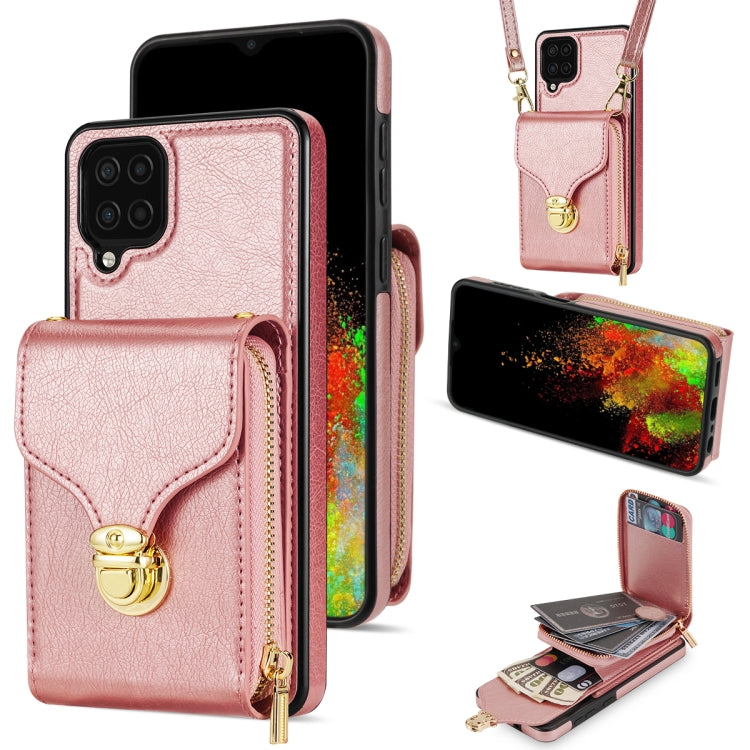 Custodia per telefono a portafoglio con scheda hardware con cerniera, For Samsung Galaxy A12 5G