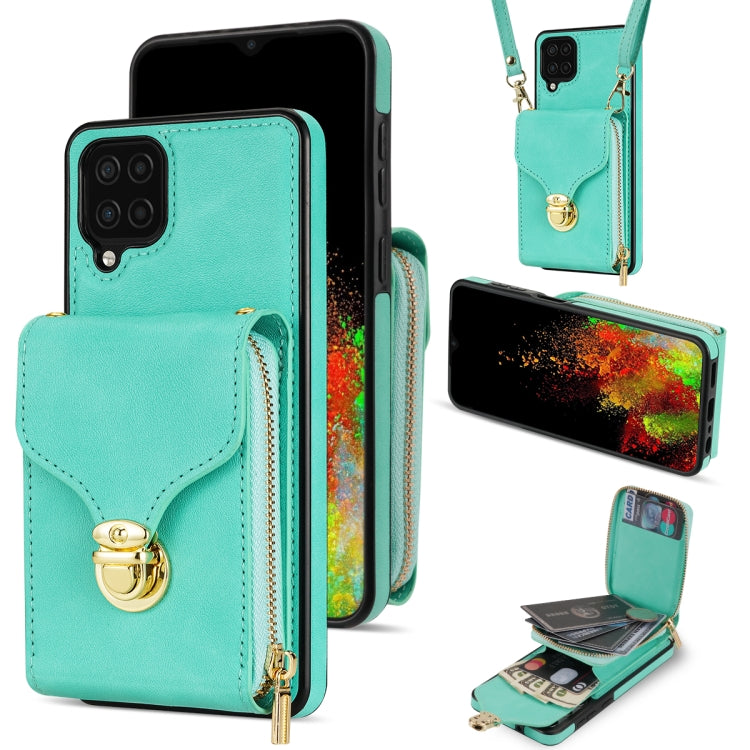 Custodia per telefono a portafoglio con scheda hardware con cerniera, For Samsung Galaxy A12 5G