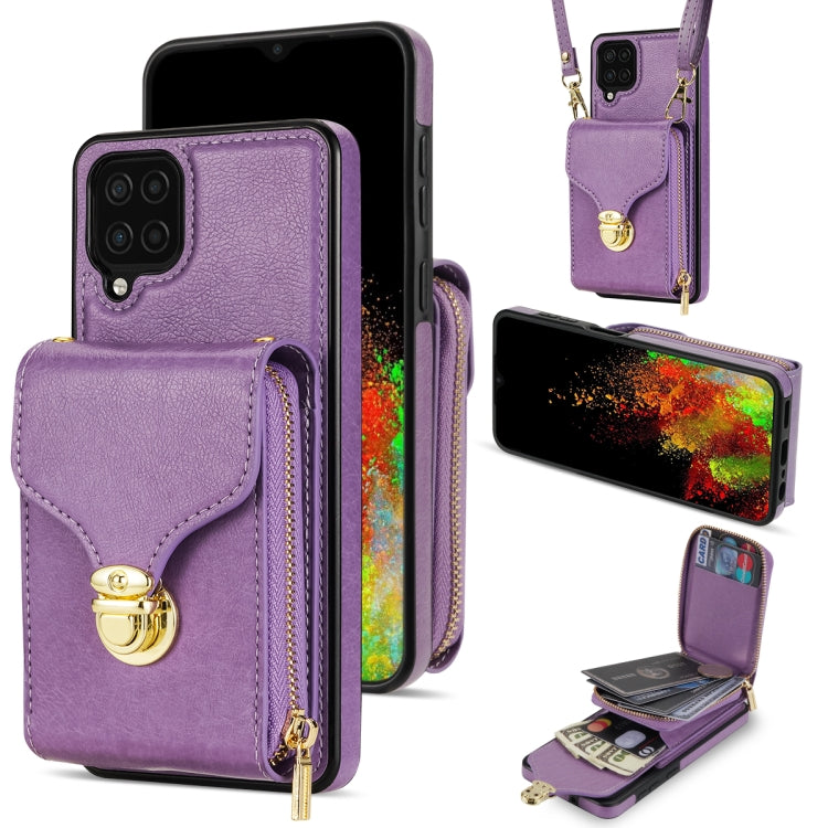 Custodia per telefono a portafoglio con scheda hardware con cerniera, For Samsung Galaxy A12 5G