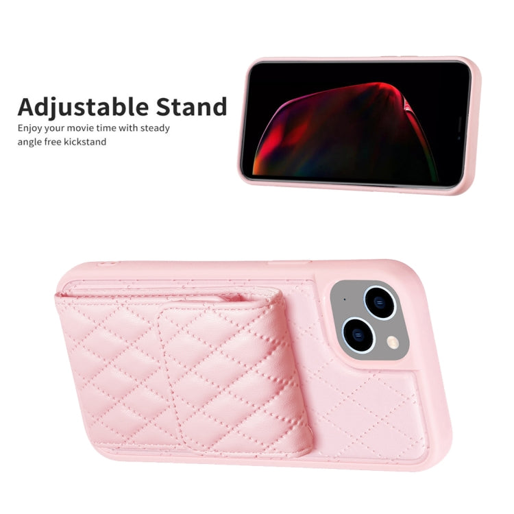 Custodia per telefono in pelle rombica a portafoglio verticale, For iPhone 13, For iPhone 13 Pro, For iPhone 13 Pro Max, For iPhone 12 / 12 Pro
