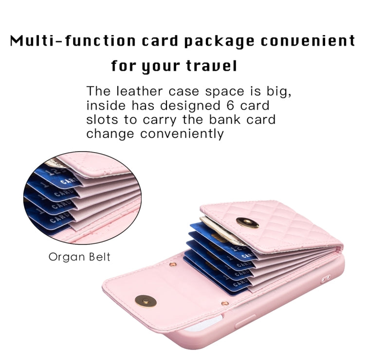 Custodia per telefono in pelle rombica a portafoglio verticale, For iPhone 12 Pro Max, For iPhone 11, For iPhone 11 Pro, For iPhone 11 Pro Max
