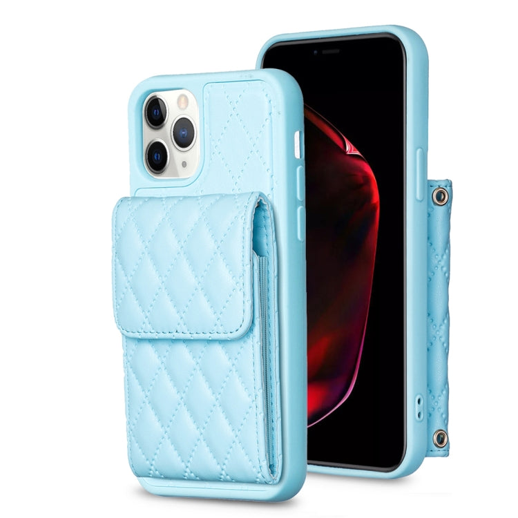 Custodia per telefono in pelle rombica a portafoglio verticale, For iPhone 12 Pro Max, For iPhone 11, For iPhone 11 Pro, For iPhone 11 Pro Max