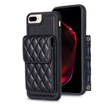 Custodia per telefono in pelle rombica a portafoglio verticale, For iPhone 7 Plus / 8 Plus
