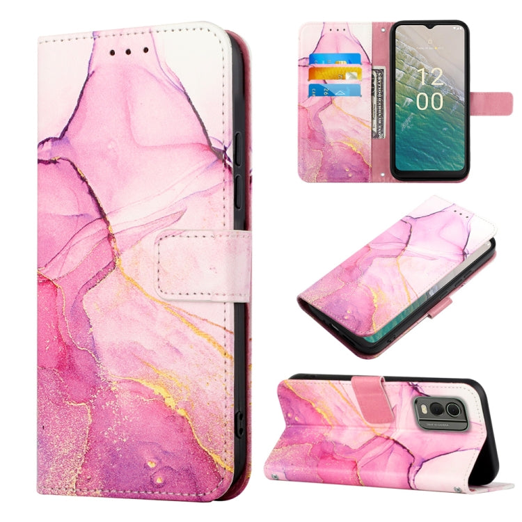 Cassa del telefono di cuoio di vibrazione del modello di marmo PT003, For Nokia C22, For Nokia C32 TA-1534, For Nokia G22, For OPPO Find X6