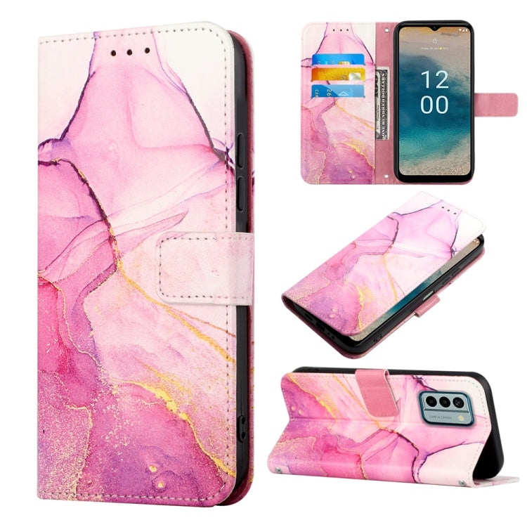 Cassa del telefono di cuoio di vibrazione del modello di marmo PT003, For Nokia C22, For Nokia C32 TA-1534, For Nokia G22, For OPPO Find X6