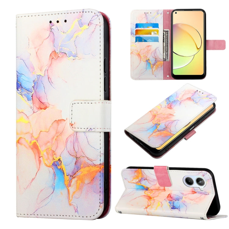 Cassa del telefono di cuoio di vibrazione del modello di marmo PT003, For OPPO Find X6 Pro, For Realme 10 4G, For Realme 10 Pro 5G, For Realme 10 Pro+ 5G