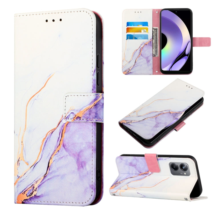 Cassa del telefono di cuoio di vibrazione del modello di marmo PT003, For OPPO Find X6 Pro, For Realme 10 4G, For Realme 10 Pro 5G, For Realme 10 Pro+ 5G