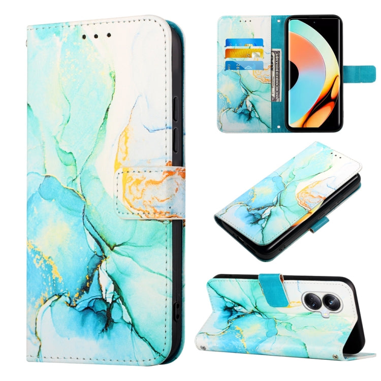 Cassa del telefono di cuoio di vibrazione del modello di marmo PT003, For OPPO Find X6 Pro, For Realme 10 4G, For Realme 10 Pro 5G, For Realme 10 Pro+ 5G