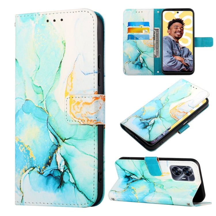 Cassa del telefono di cuoio di vibrazione del modello di marmo PT003, For Realme C55, For Realme GT Neo 5 5G / GT3, For OPPO Reno8 T 5G / A1 Pro 5G Global, For Samsung Galaxy M14