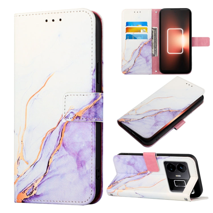 Cassa del telefono di cuoio di vibrazione del modello di marmo PT003, For Realme C55, For Realme GT Neo 5 5G / GT3, For OPPO Reno8 T 5G / A1 Pro 5G Global, For Samsung Galaxy M14