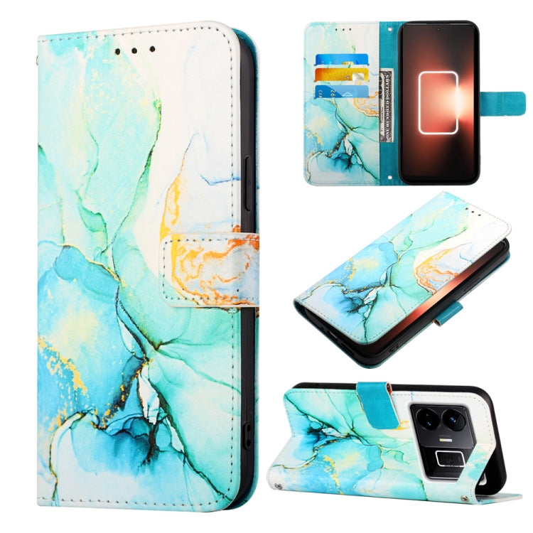 Cassa del telefono di cuoio di vibrazione del modello di marmo PT003, For Realme C55, For Realme GT Neo 5 5G / GT3, For OPPO Reno8 T 5G / A1 Pro 5G Global, For Samsung Galaxy M14