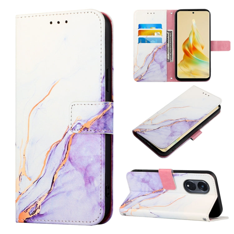 Cassa del telefono di cuoio di vibrazione del modello di marmo PT003, For Realme C55, For Realme GT Neo 5 5G / GT3, For OPPO Reno8 T 5G / A1 Pro 5G Global, For Samsung Galaxy M14