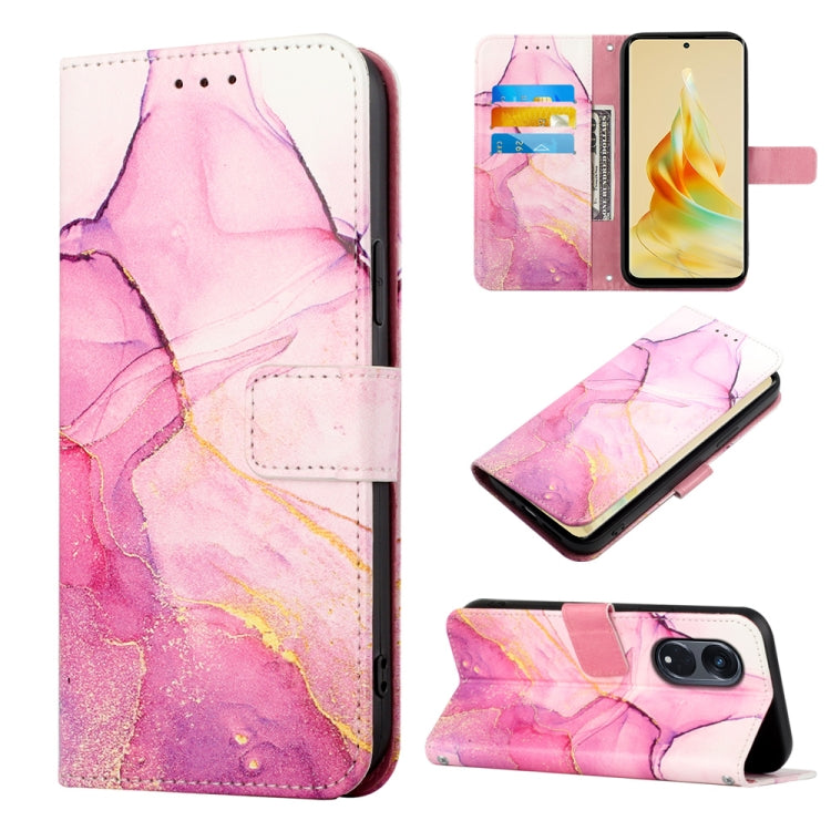 Cassa del telefono di cuoio di vibrazione del modello di marmo PT003, For Realme C55, For Realme GT Neo 5 5G / GT3, For OPPO Reno8 T 5G / A1 Pro 5G Global, For Samsung Galaxy M14