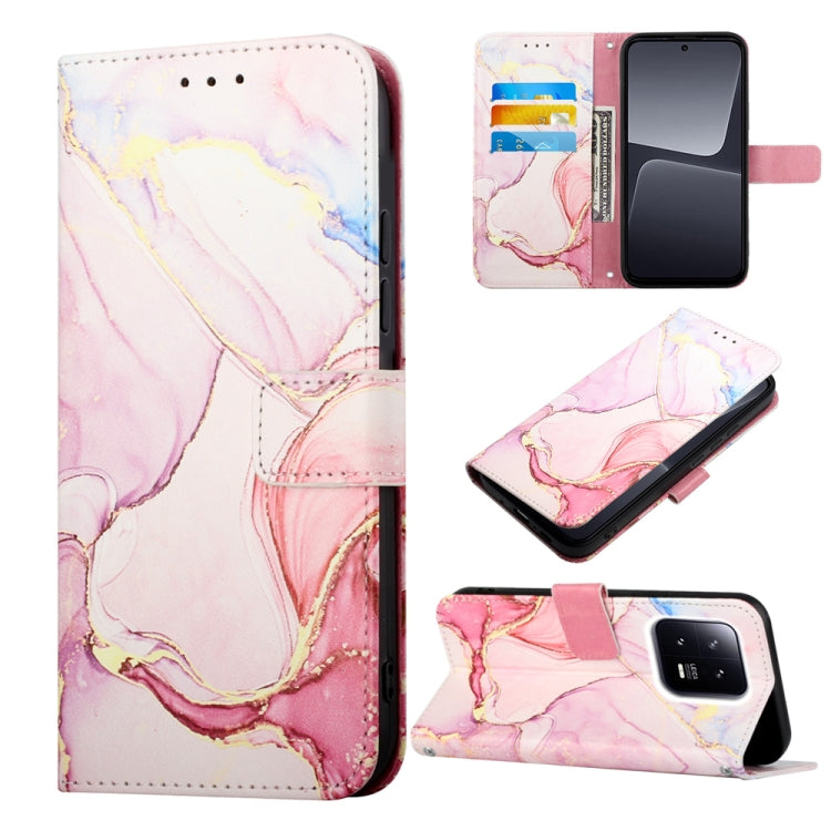 Cassa del telefono di cuoio di vibrazione del modello di marmo PT003, For Xiaomi 13 Pro, For Xiaomi Poco X5 Pro 5G