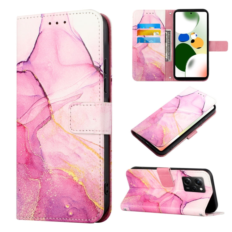 Cassa del telefono di cuoio di vibrazione del modello di marmo PT003, For Xiaomi 13 Pro, For Xiaomi Poco X5 Pro 5G