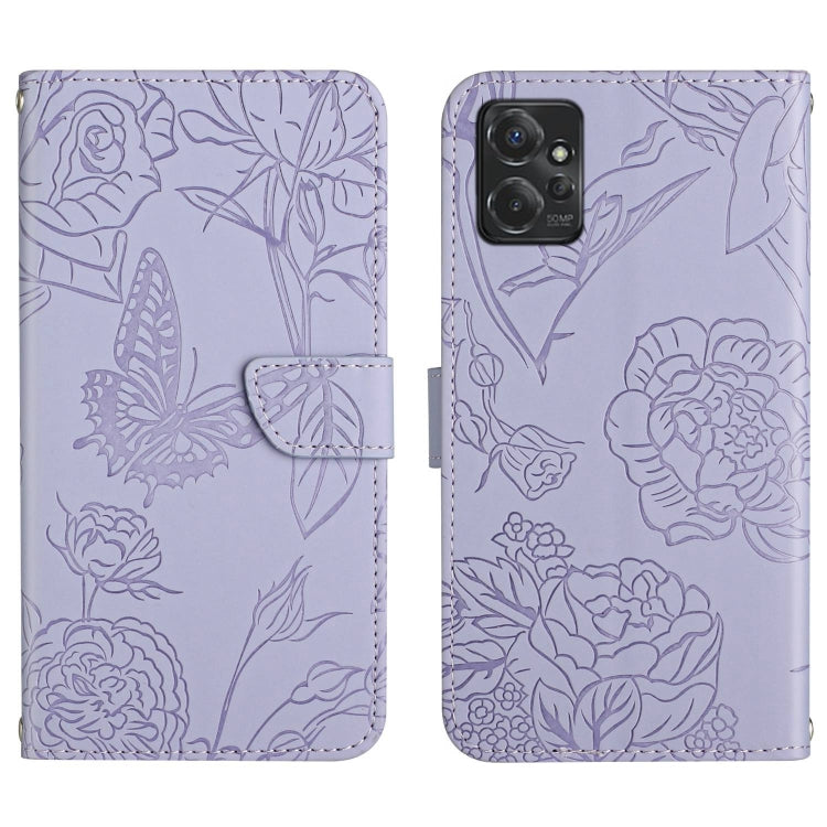HT03 Cassa del telefono di cuoio di vibrazione impressa farfalla di sensibilità della pelle, For Motorola Moto G Power 2023, For Motorola Moto G Stylus 5G 2023, For Sony Xperia 1 V, For Sony Xperia 10 V