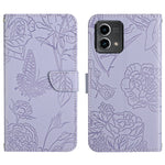 HT03 Cassa del telefono di cuoio di vibrazione impressa farfalla di sensibilità della pelle, For Motorola Moto G Power 2023, For Motorola Moto G Stylus 5G 2023, For Sony Xperia 1 V, For Sony Xperia 10 V