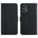 HT03 Cassa del telefono di cuoio di vibrazione impressa farfalla di sensibilità della pelle, For Motorola Moto G Power 2023, For Motorola Moto G Stylus 5G 2023, For Sony Xperia 1 V, For Sony Xperia 10 V