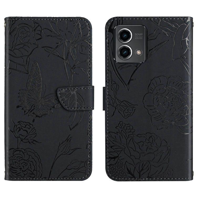 HT03 Cassa del telefono di cuoio di vibrazione impressa farfalla di sensibilità della pelle, For Motorola Moto G Power 2023, For Motorola Moto G Stylus 5G 2023, For Sony Xperia 1 V, For Sony Xperia 10 V