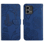 HT03 Cassa del telefono di cuoio di vibrazione impressa farfalla di sensibilità della pelle, For Motorola Moto G Power 2023, For Motorola Moto G Stylus 5G 2023, For Sony Xperia 1 V, For Sony Xperia 10 V