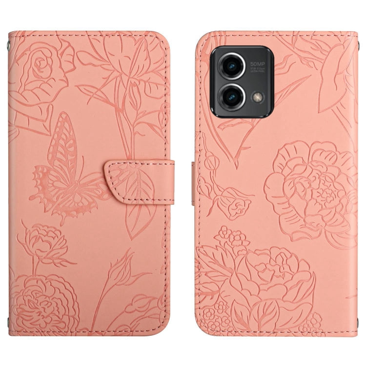 HT03 Cassa del telefono di cuoio di vibrazione impressa farfalla di sensibilità della pelle, For Motorola Moto G Power 2023, For Motorola Moto G Stylus 5G 2023, For Sony Xperia 1 V, For Sony Xperia 10 V