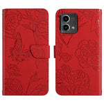 HT03 Cassa del telefono di cuoio di vibrazione impressa farfalla di sensibilità della pelle, For Motorola Moto G Power 2023, For Motorola Moto G Stylus 5G 2023, For Sony Xperia 1 V, For Sony Xperia 10 V