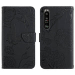 HT03 Cassa del telefono di cuoio di vibrazione impressa farfalla di sensibilità della pelle, For Motorola Moto G Power 2023, For Motorola Moto G Stylus 5G 2023, For Sony Xperia 1 V, For Sony Xperia 10 V