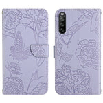 HT03 Cassa del telefono di cuoio di vibrazione impressa farfalla di sensibilità della pelle, For Motorola Moto G Power 2023, For Motorola Moto G Stylus 5G 2023, For Sony Xperia 1 V, For Sony Xperia 10 V