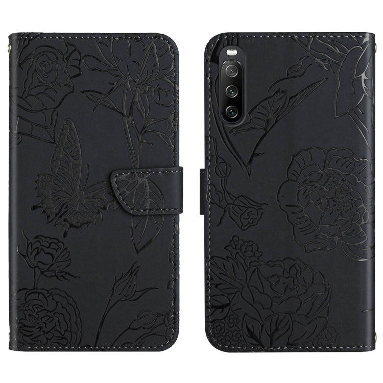HT03 Cassa del telefono di cuoio di vibrazione impressa farfalla di sensibilità della pelle, For Motorola Moto G Power 2023, For Motorola Moto G Stylus 5G 2023, For Sony Xperia 1 V, For Sony Xperia 10 V