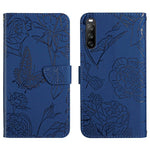 HT03 Cassa del telefono di cuoio di vibrazione impressa farfalla di sensibilità della pelle, For Motorola Moto G Power 2023, For Motorola Moto G Stylus 5G 2023, For Sony Xperia 1 V, For Sony Xperia 10 V