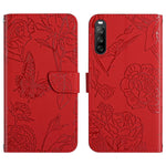 HT03 Cassa del telefono di cuoio di vibrazione impressa farfalla di sensibilità della pelle, For Motorola Moto G Power 2023, For Motorola Moto G Stylus 5G 2023, For Sony Xperia 1 V, For Sony Xperia 10 V