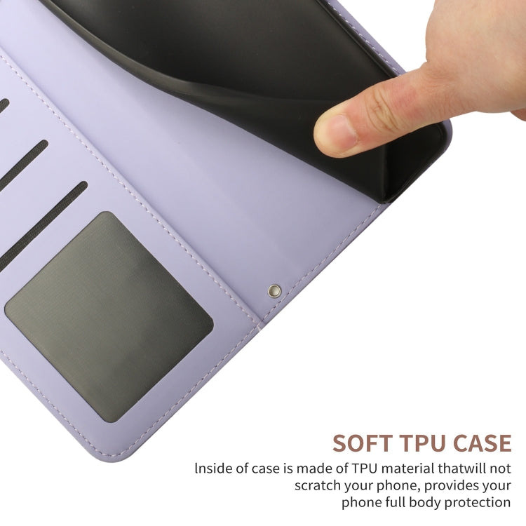 HT03 Cassa del telefono di cuoio di vibrazione impressa farfalla di sensibilità della pelle, For vivo V27, For Samsung Galaxy F14 5G Global, For Xiaomi 13 Ultra