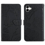 HT03 Cassa del telefono di cuoio di vibrazione impressa farfalla di sensibilità della pelle, For vivo V27, For Samsung Galaxy F14 5G Global, For Xiaomi 13 Ultra