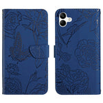 HT03 Cassa del telefono di cuoio di vibrazione impressa farfalla di sensibilità della pelle, For vivo V27, For Samsung Galaxy F14 5G Global, For Xiaomi 13 Ultra