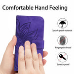 HT04 Skin Feel Sun Flower Custodia in pelle con flip in rilievo con cordino, For Xiaomi 13 Ultra