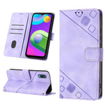 Custodia per telefono in pelle goffrata effetto pelle, For Samsung Galaxy A02 / M02, For Samsung Galaxy A03 Core, For Samsung Galaxy A7 2018, For Samsung Galaxy A8 / A5 2018