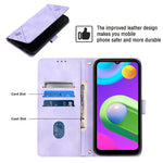 Custodia per telefono in pelle goffrata effetto pelle, For Samsung Galaxy A02 / M02, For Samsung Galaxy A03 Core, For Samsung Galaxy A7 2018, For Samsung Galaxy A8 / A5 2018