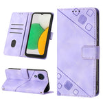 Custodia per telefono in pelle goffrata effetto pelle, For Samsung Galaxy A02 / M02, For Samsung Galaxy A03 Core, For Samsung Galaxy A7 2018, For Samsung Galaxy A8 / A5 2018
