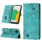Custodia per telefono in pelle goffrata effetto pelle, For Samsung Galaxy A02 / M02, For Samsung Galaxy A03 Core, For Samsung Galaxy A7 2018, For Samsung Galaxy A8 / A5 2018
