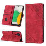 Custodia per telefono in pelle goffrata effetto pelle, For Samsung Galaxy A02 / M02, For Samsung Galaxy A03 Core, For Samsung Galaxy A7 2018, For Samsung Galaxy A8 / A5 2018
