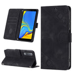 Custodia per telefono in pelle goffrata effetto pelle, For Samsung Galaxy A02 / M02, For Samsung Galaxy A03 Core, For Samsung Galaxy A7 2018, For Samsung Galaxy A8 / A5 2018